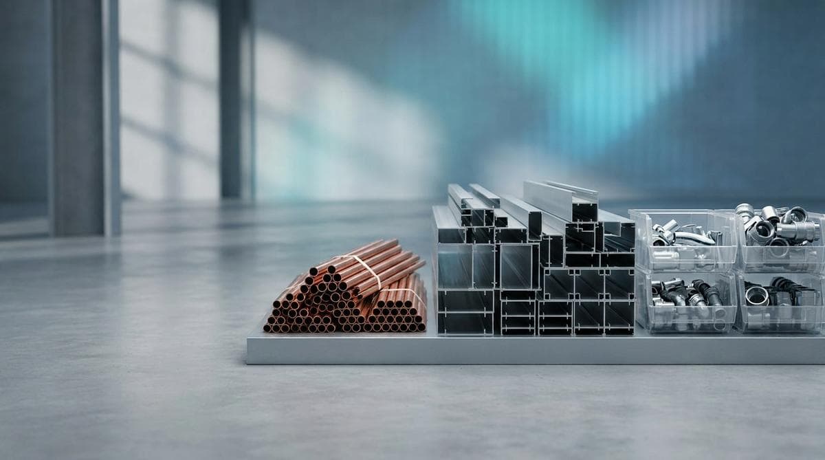 Logistics of assembly returns and offcuts: material balancing