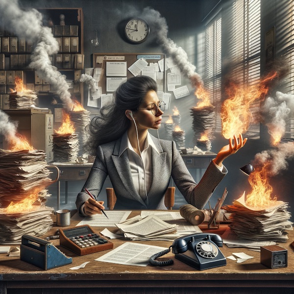 Manual company management and daily firefighting - illustration 3