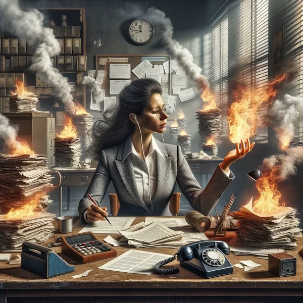 Manual company management and daily firefighting - illustration 3