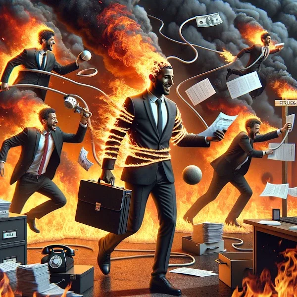 Manual company management and daily firefighting - illustration 4