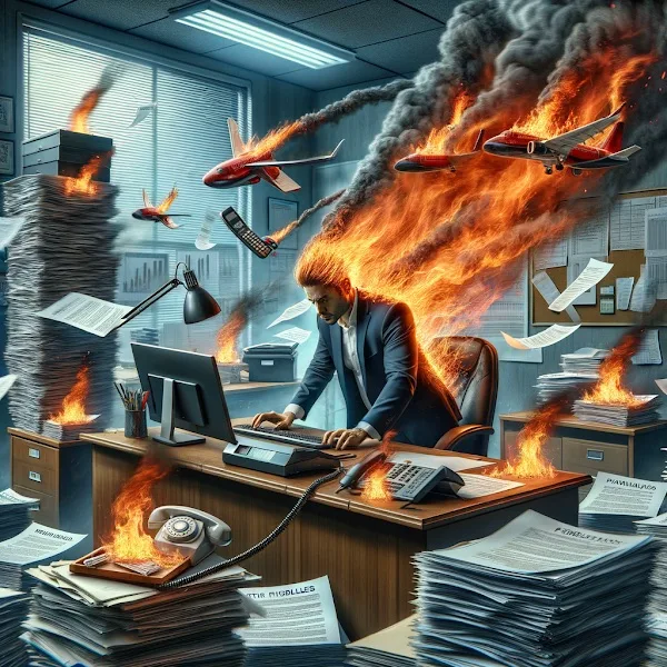Manual company management and daily firefighting - illustration 5