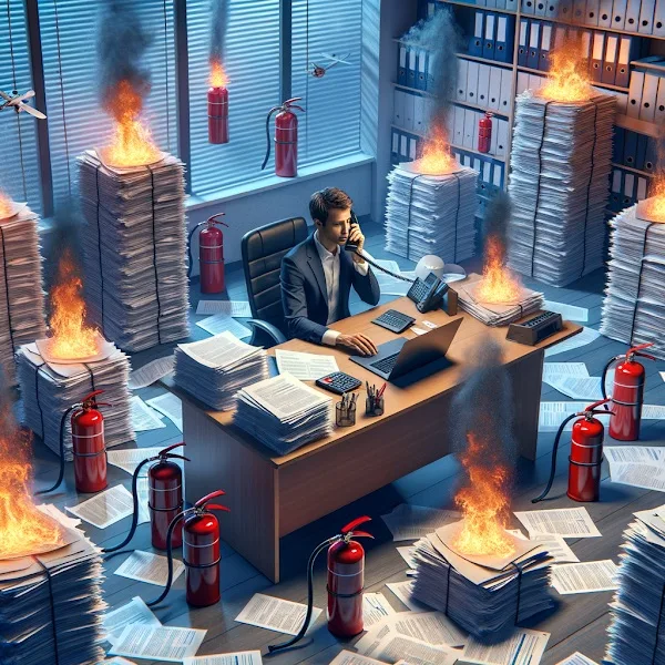 Manual company management and daily firefighting - illustration 6