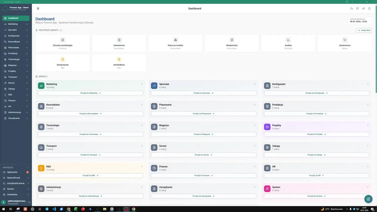 The user clicks the side menu and smoothly navigates from the main dashboard to the dedicated HR module. The HR team now works from a single dashboard where all employee knowledge is in one secure place. System Entry — How the HR Department Eliminated Paper and Automated Time Tracking
