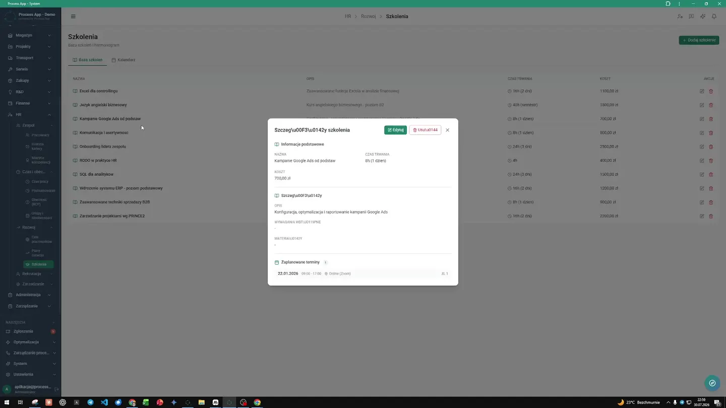 Reviewing the leave management module, then smoothly navigating to the goals, development plans, and training section. Leave request workflows were once a bottleneck for the entire organization. Paper forms got lost on managers' desks, causing unnecessary conflicts. Now absence management is a fully digital, seamless process. The director sees a clear calendar that immediately shows who is on leave and when. But the real revolution lies in what the company does with the time saved. The HR department stopped drowning in day-to-day tasks and focused on people. The system now holds clear goals for each employee and individual development plans. Instead of firefighting, HR proactively manages career paths and plans dedicated training. Managers have constant access to their teams' progress, building tremendous engagement and motivation throughout the company. The frustration of missing feedback has disappeared. The company gained a single, cohesive environment in which leave, appraisals, and development intertwine. This is no longer just record-keeping. It is a powerful tool for building a strong, loyal, and competent team ready for any challenge. Development Instead of Paperwork — How the HR Department Eliminated Paper and Automated Time Tracking
