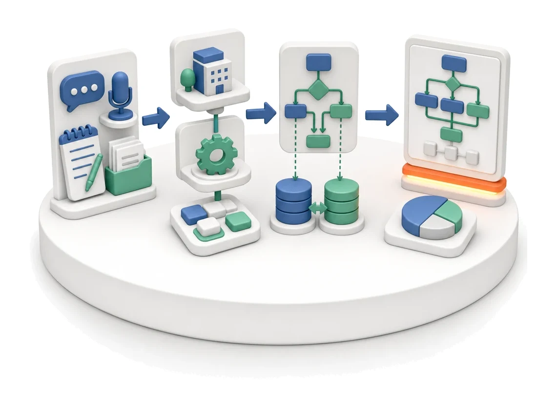 Process Mapping — module screens in Process App