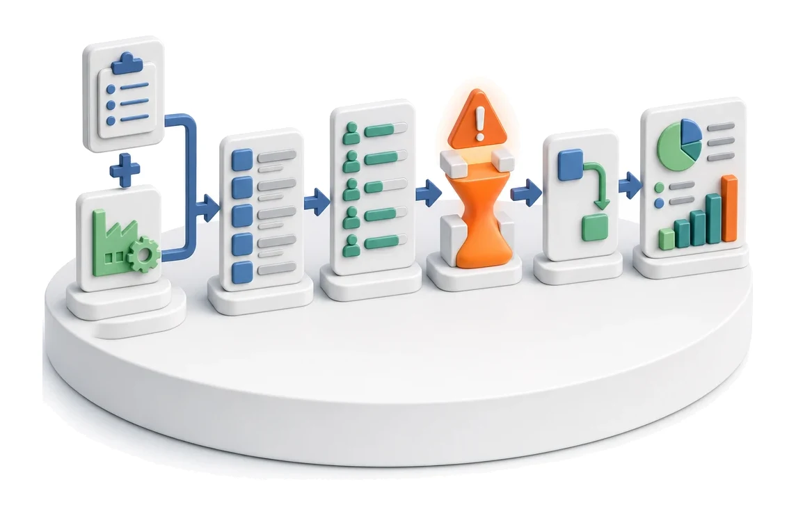 Resource Planning and Workload Analysis — module screens in Process App