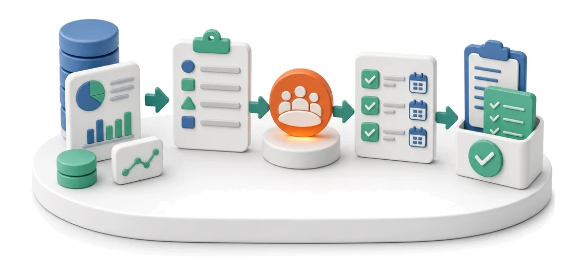 Operational Meeting Management — module screens in Process App