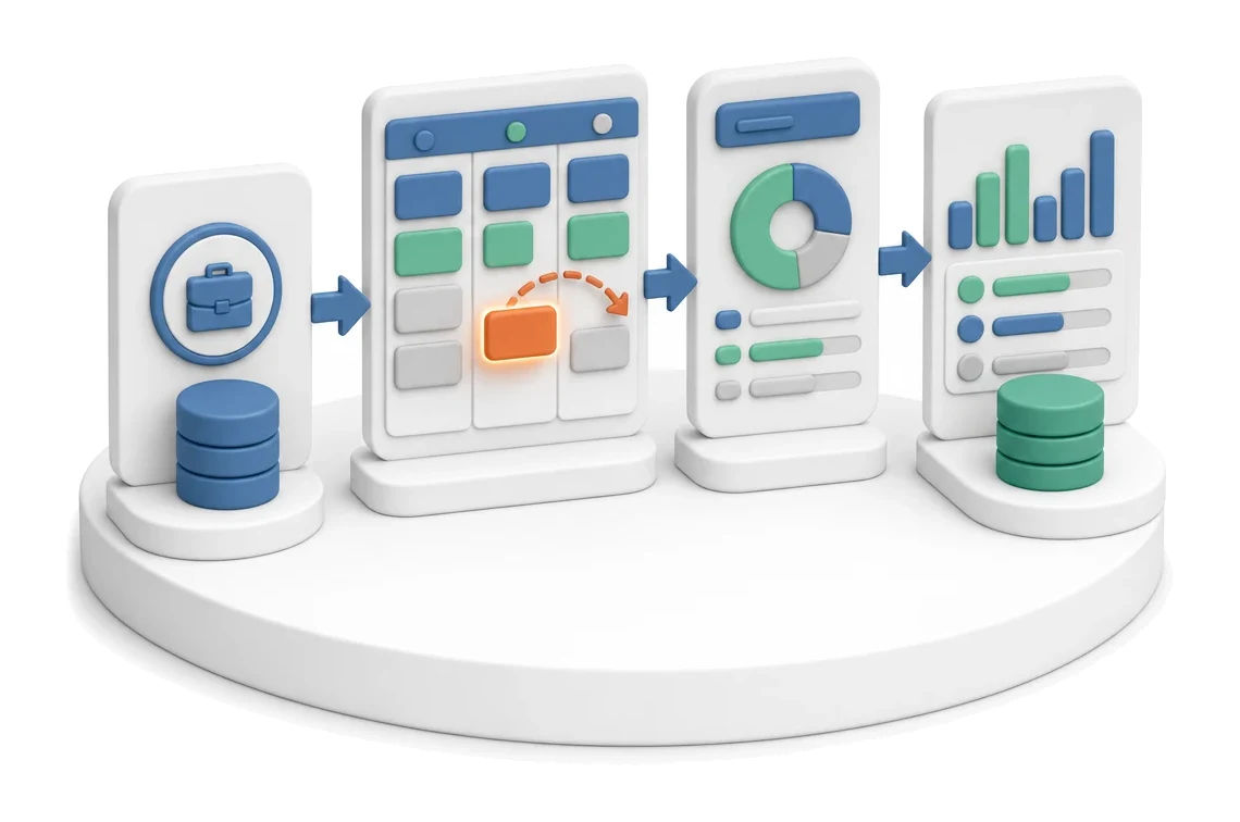 Project Management — module screens in Process App